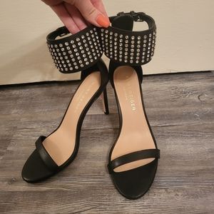 NWT Black Rhinestone Heels
